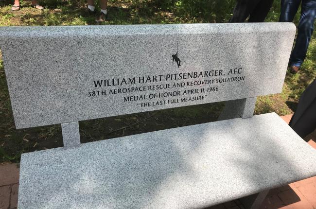 WIlliam H. Pitsenbarger bench, Medal of Honor, LionsGate